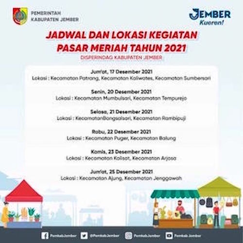 Yuk, Kita Borong Produk Lokal Jember di Pasar Meriah